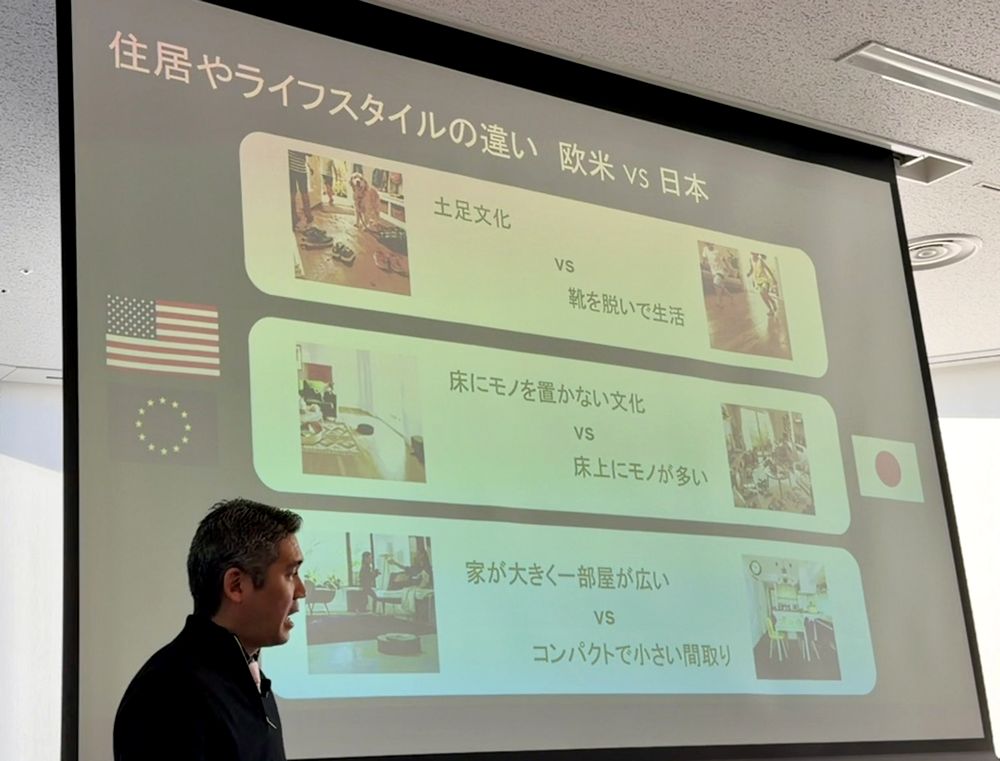 ルンバ ミニは日本の住環境ニーズに合わせて開発されたものだと説明がありました