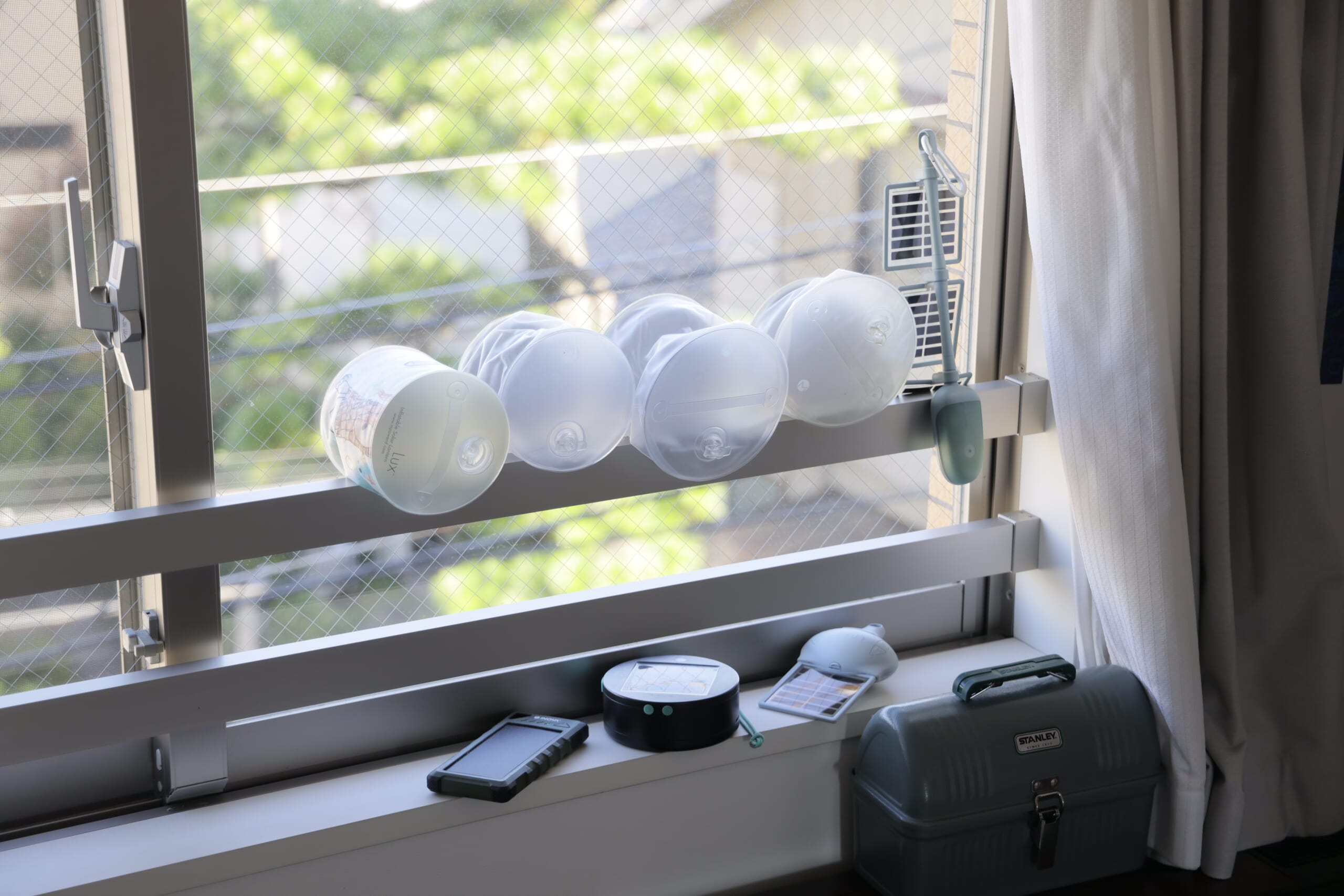 三沢さん愛用のソーラー充電式ライト