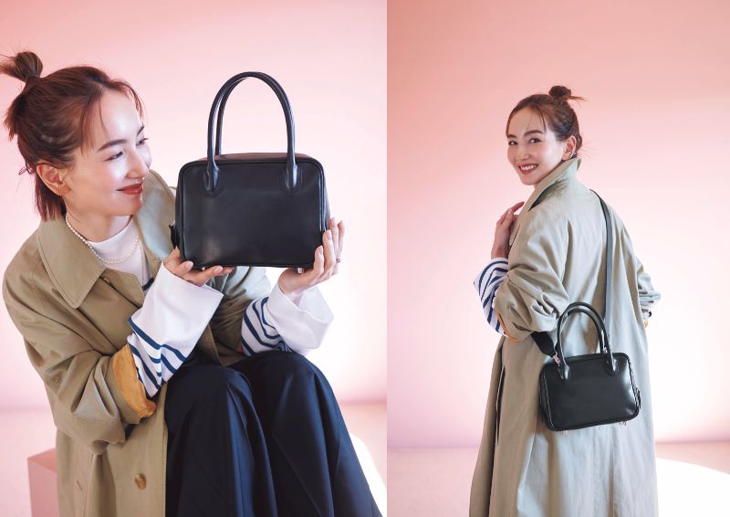 LEEマルシェ20周年 辻元舞 オブラダ 黒バッグ ボストンバッグ LEE別注 スペシャル別注