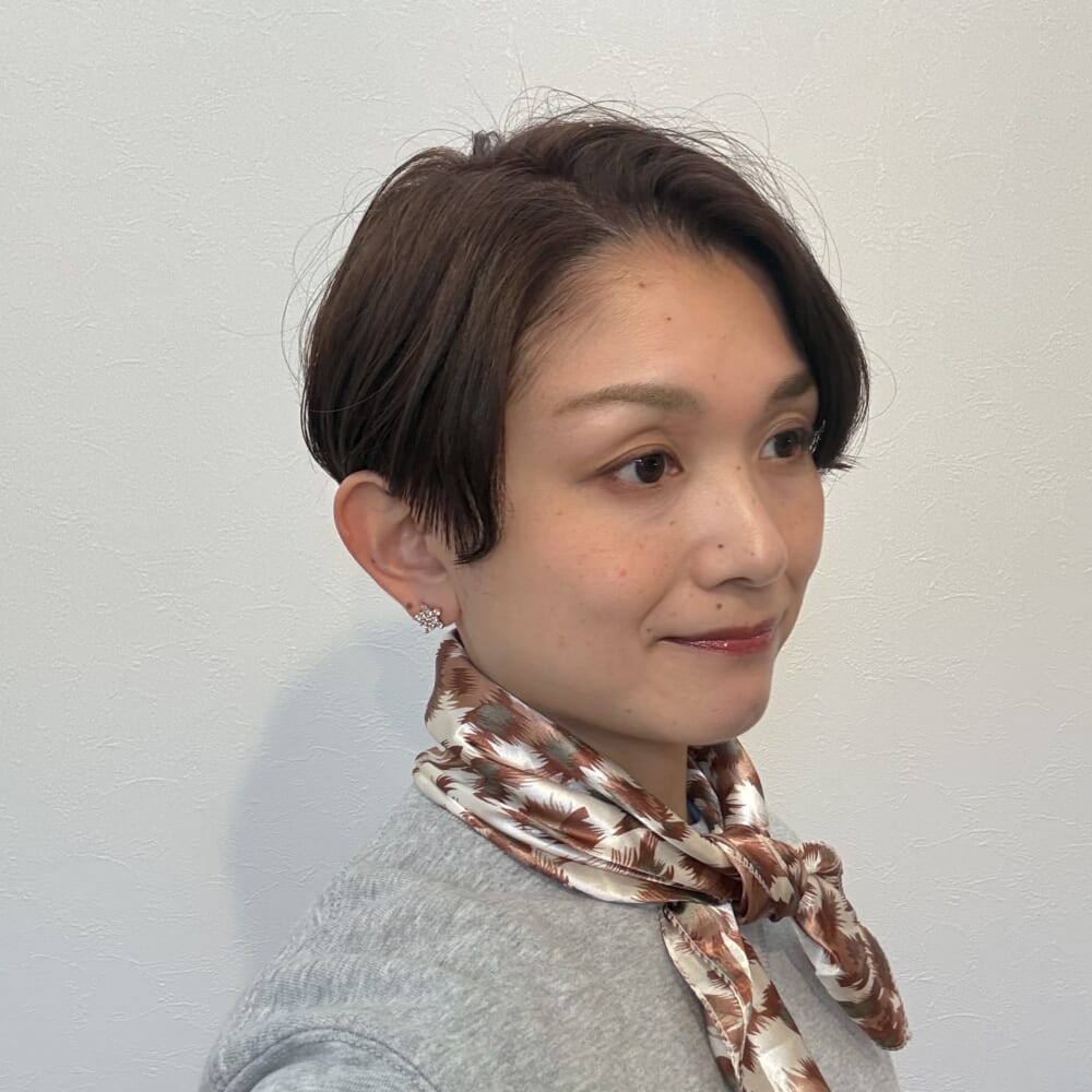 ハンサムショート　ピンクベージュ　LEE100人隊