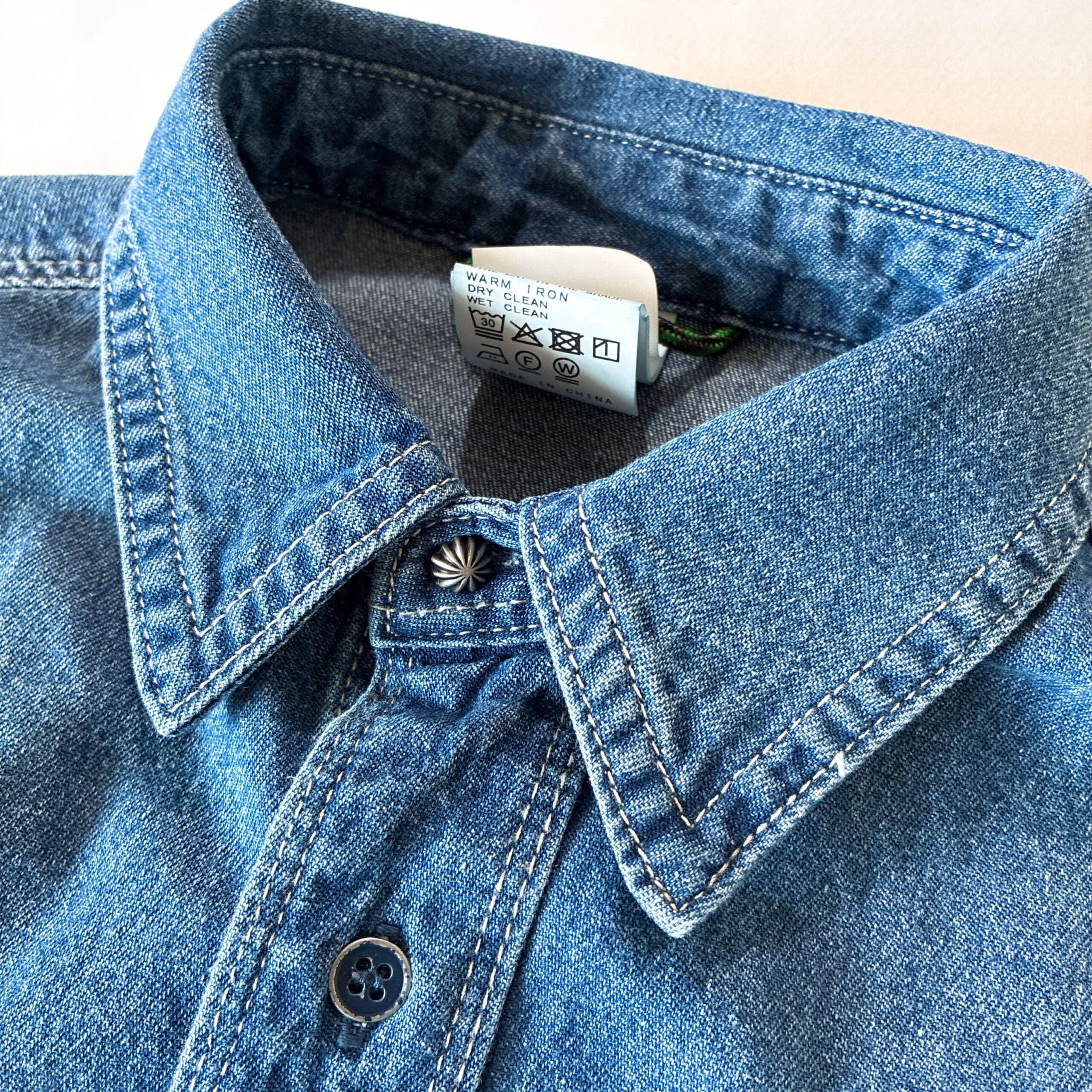 アウトドアプロダクツ　ユージュアルシングス　ユージュアルライフシングス　ULT デニムワーカーシャツ　ベイクルーズ　デニムシャツ　outdoorproductsusuallifethings