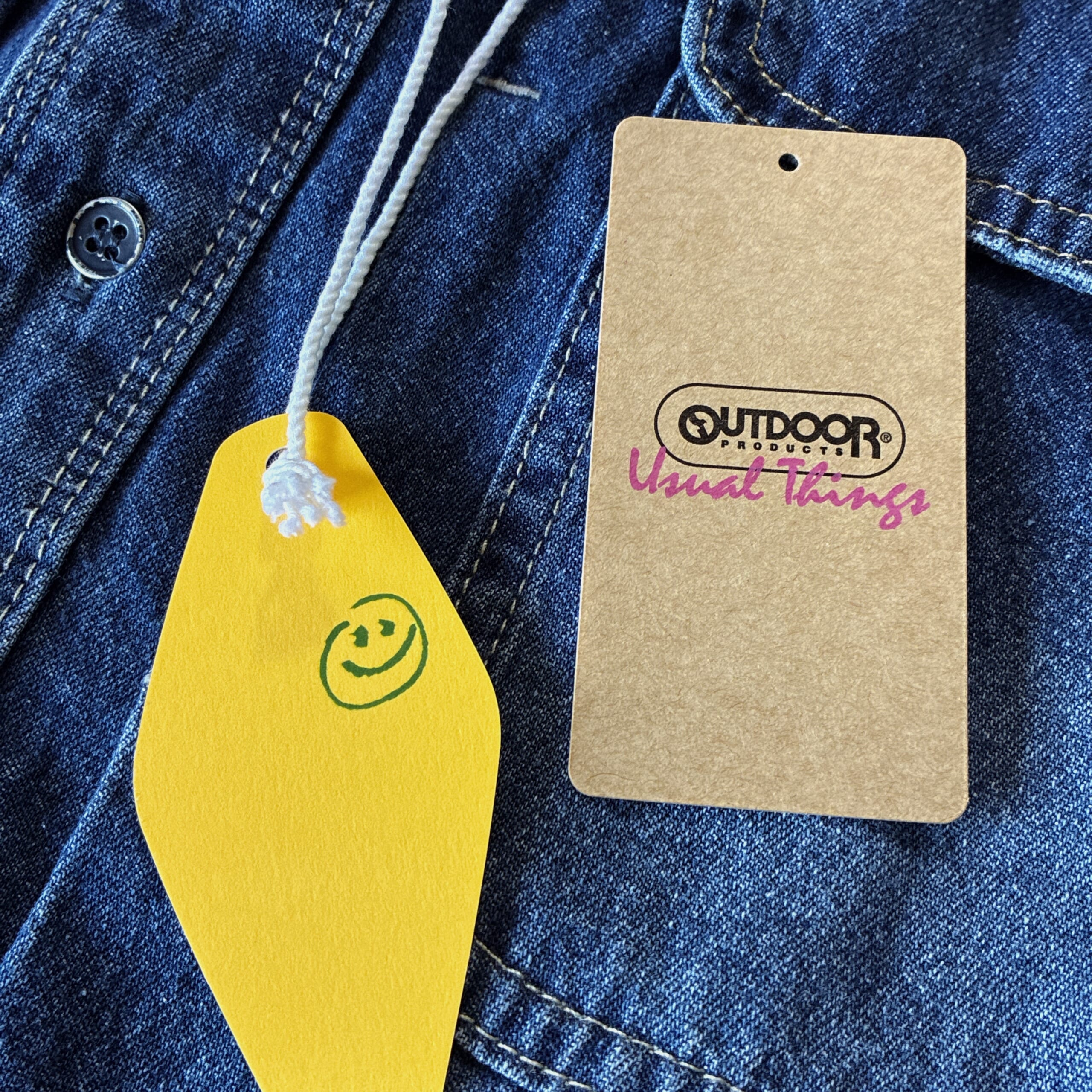 アウトドアプロダクツ　ユージュアルシングス　ユージュアルライフシングス　ULT デニムワーカーシャツ　ベイクルーズ　デニムシャツ　outdoorproductsusuallifethings