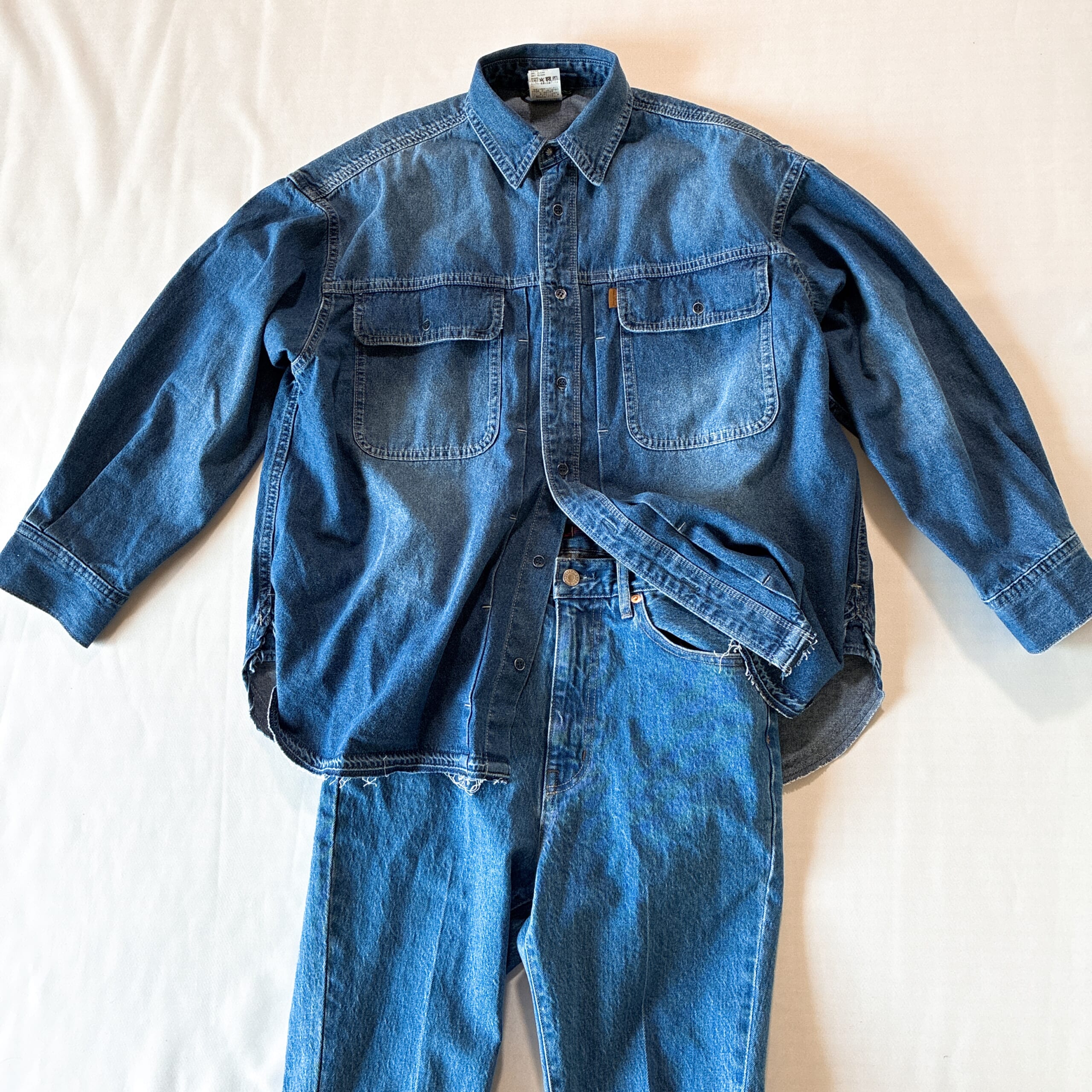アウトドアプロダクツ　ユージュアルシングス　ユージュアルライフシングス　ULT デニムワーカーシャツ　ベイクルーズ　デニムシャツ　outdoorproductsusuallifethings