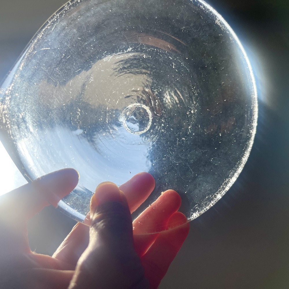 ガラスの器　ガラスの皿　作家もの