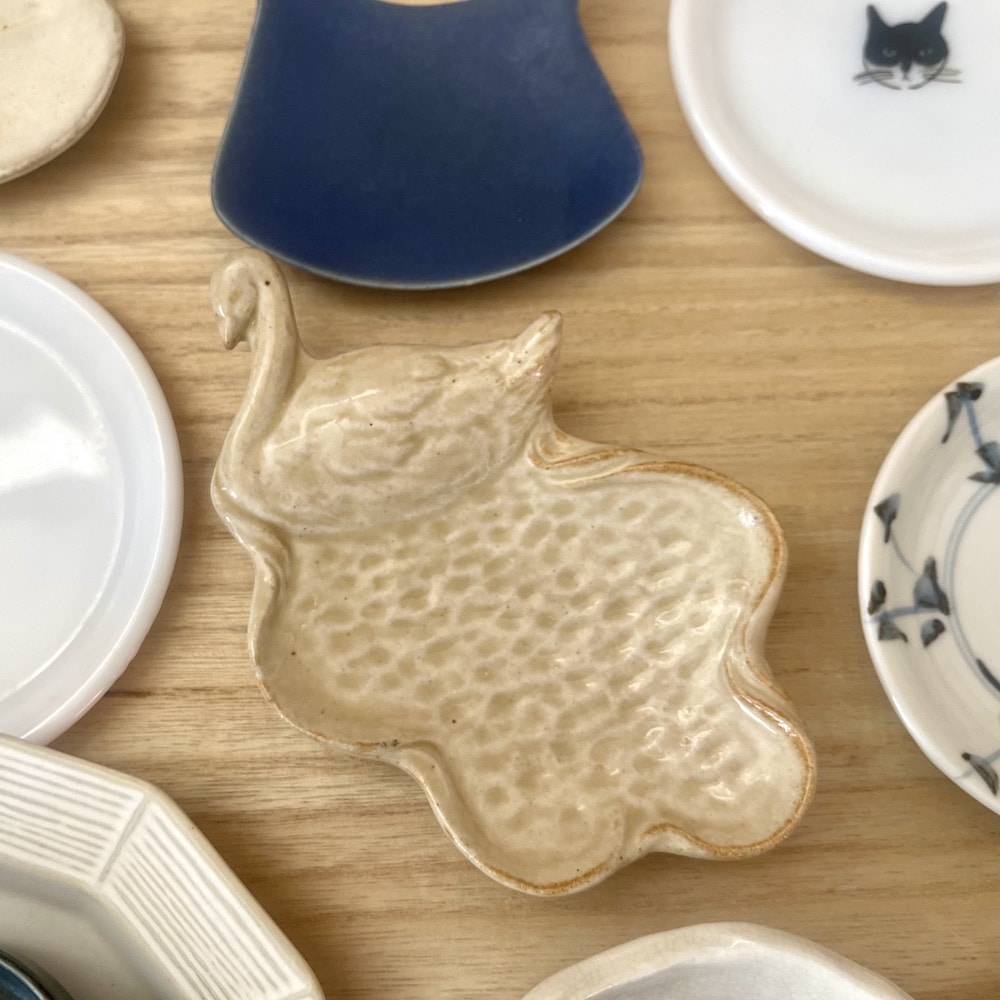 豆皿　和食器　白鳥