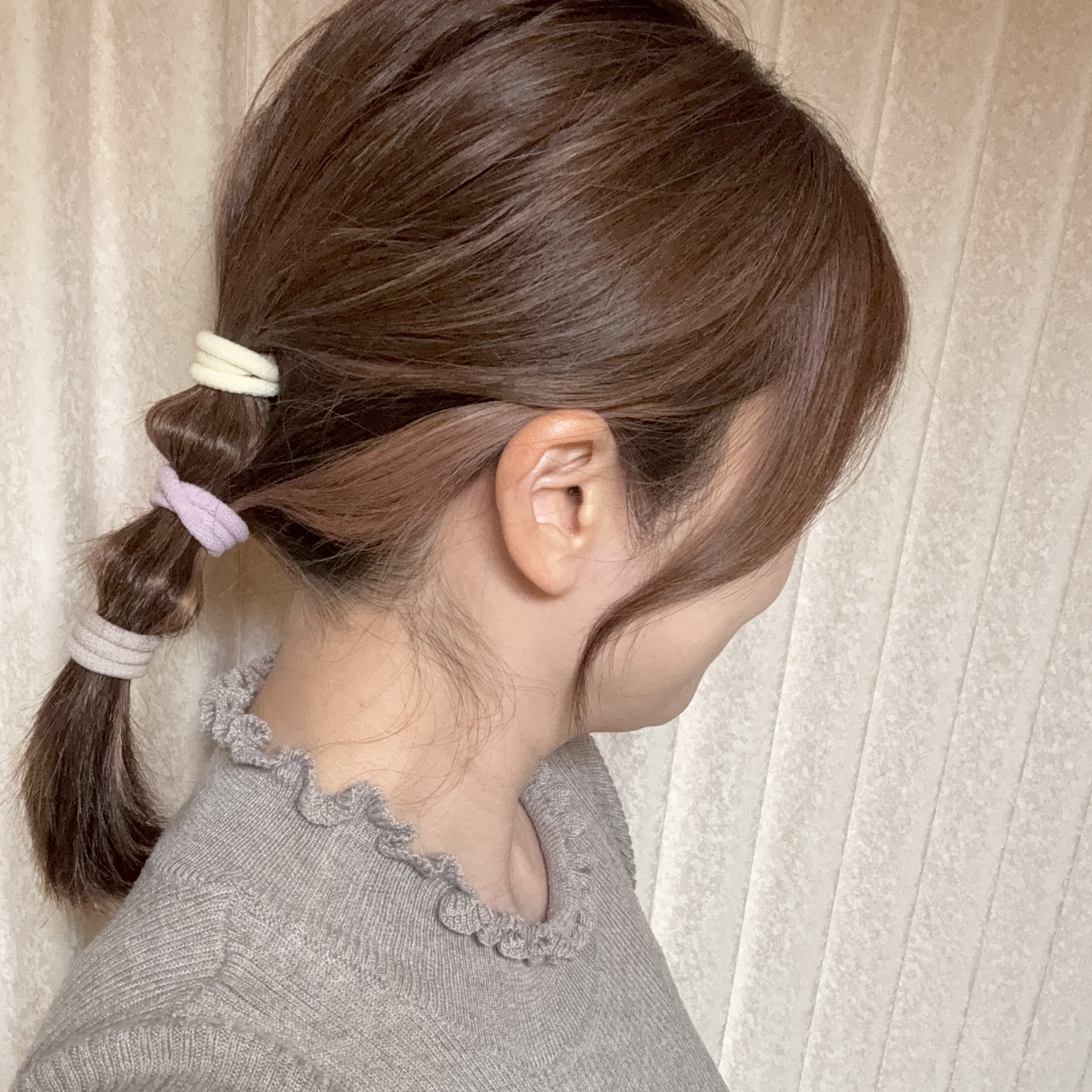 ヘアアレンジ　ルーズヘア　3coins プチプラ