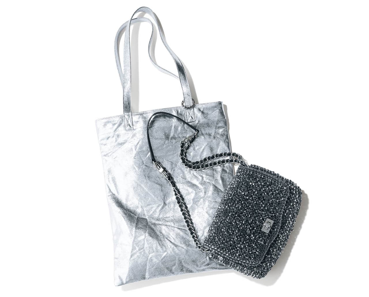 バッグ¥66000・トートバッグ¥14300/アンテプリマジャパン(アンテプリマ/ワイヤーバッグ)