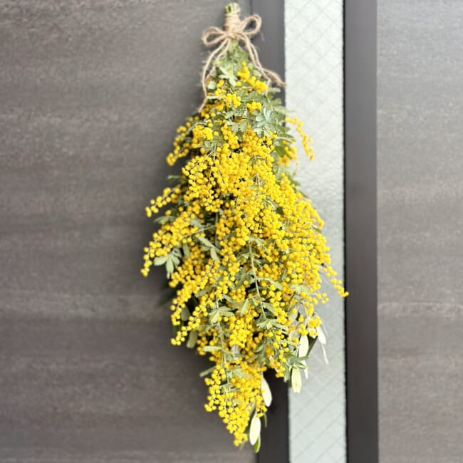 ミモザのスワッグ