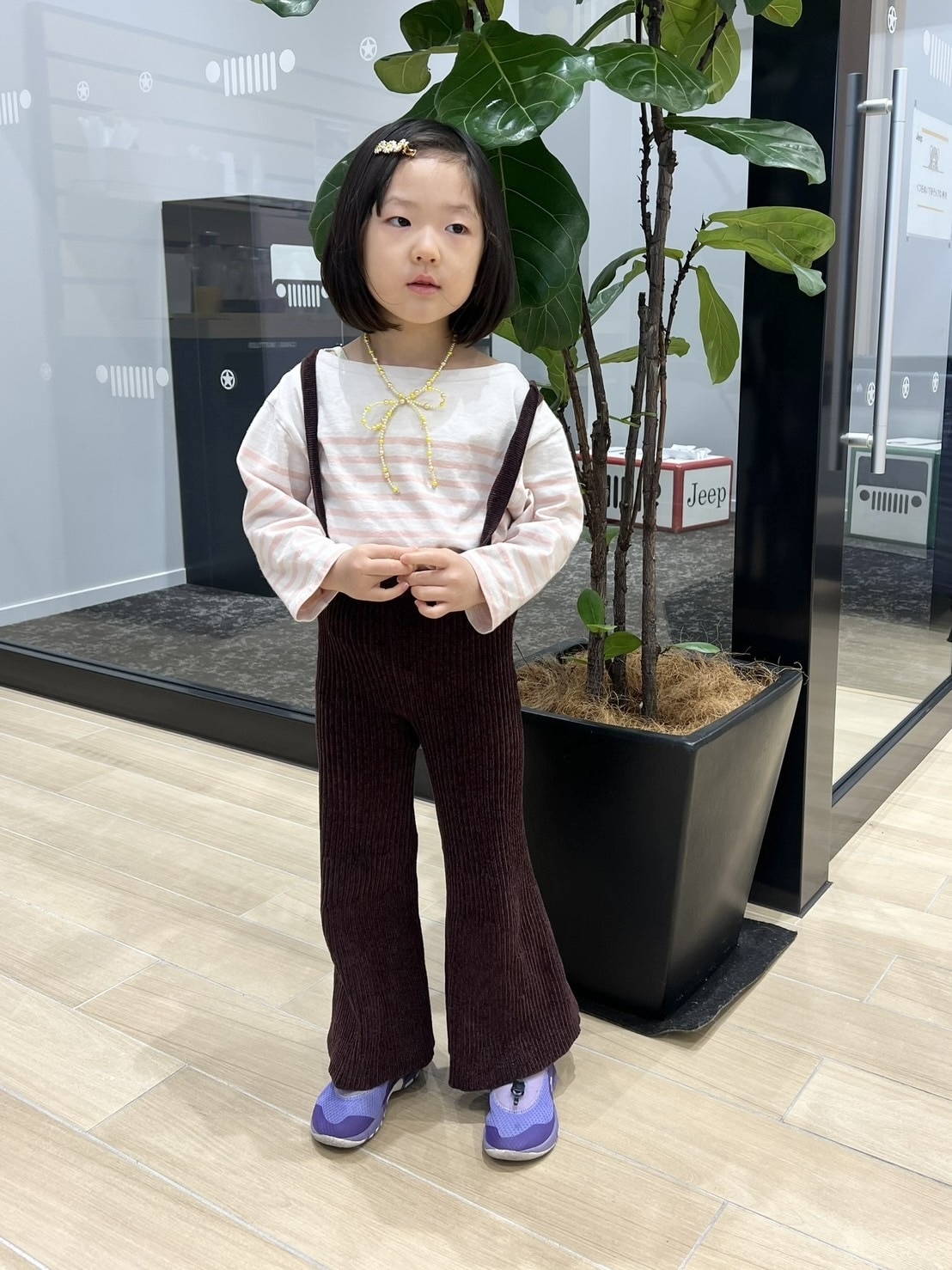 POP ADER.bijoux(ポップ アデルビジュー)《Juliette》pearl ribbon necklace/ネックレス着用