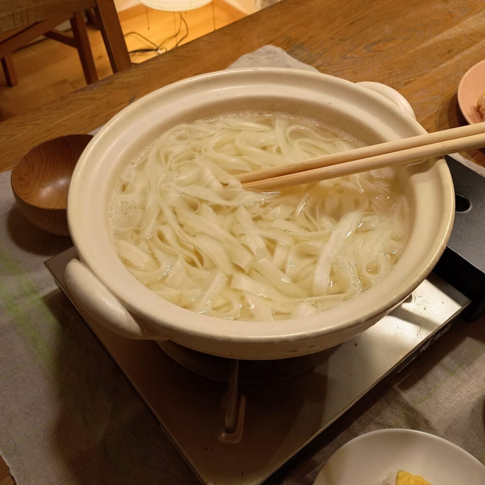 うどん 乾麺 土鍋