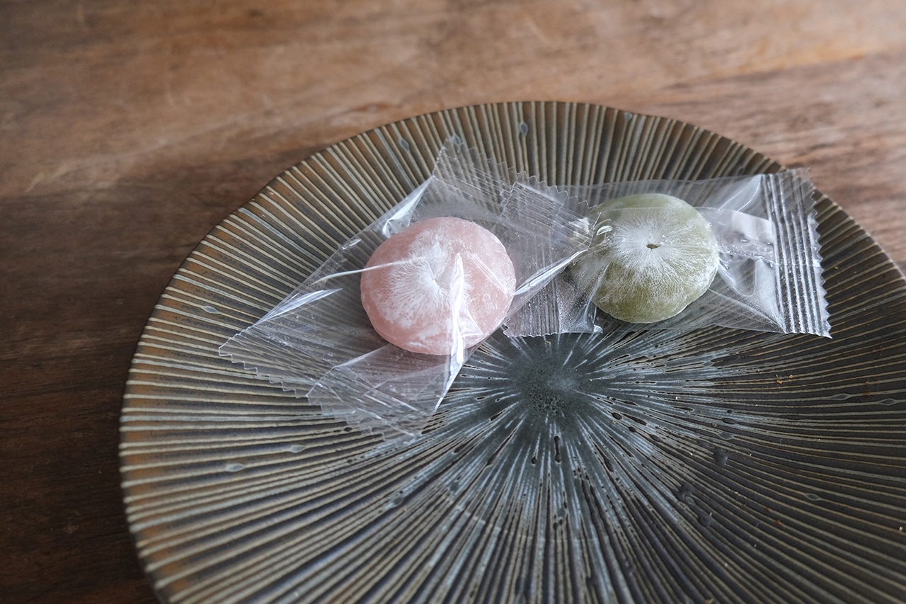 桜と抹茶のひとくち大福使用シーン