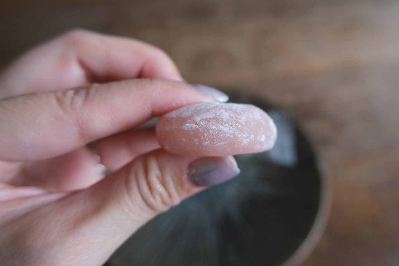 桜と抹茶のひとくち大福使用シーン