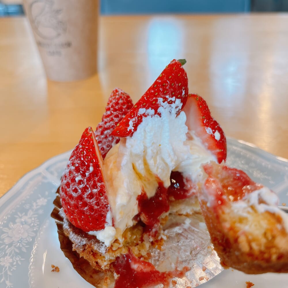 ニセコ ホワイトバーチカフェ いちごタルト