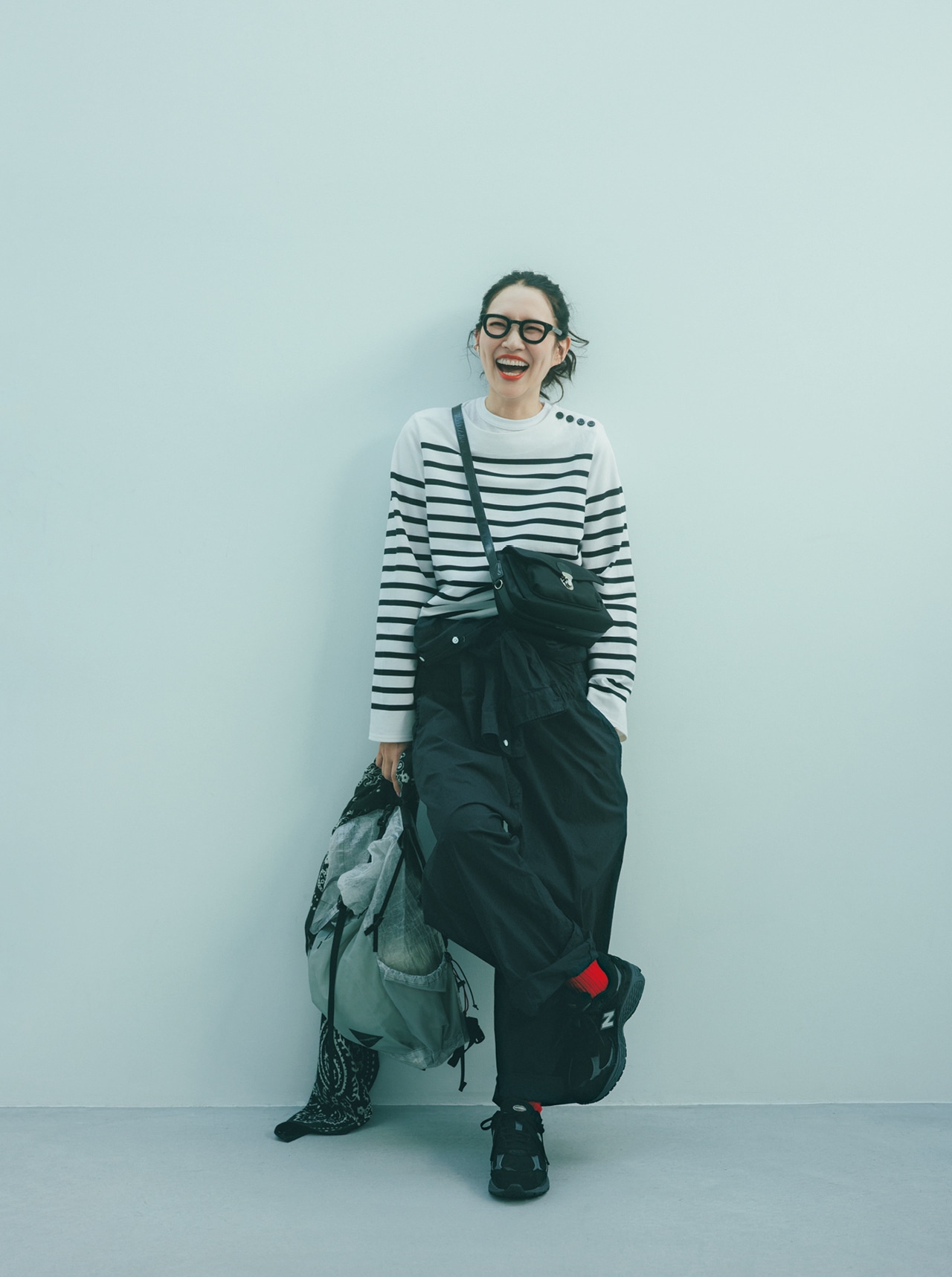 浜島直子さんのカットソー￥27500／ボウルズ（ハイク）のコーデ