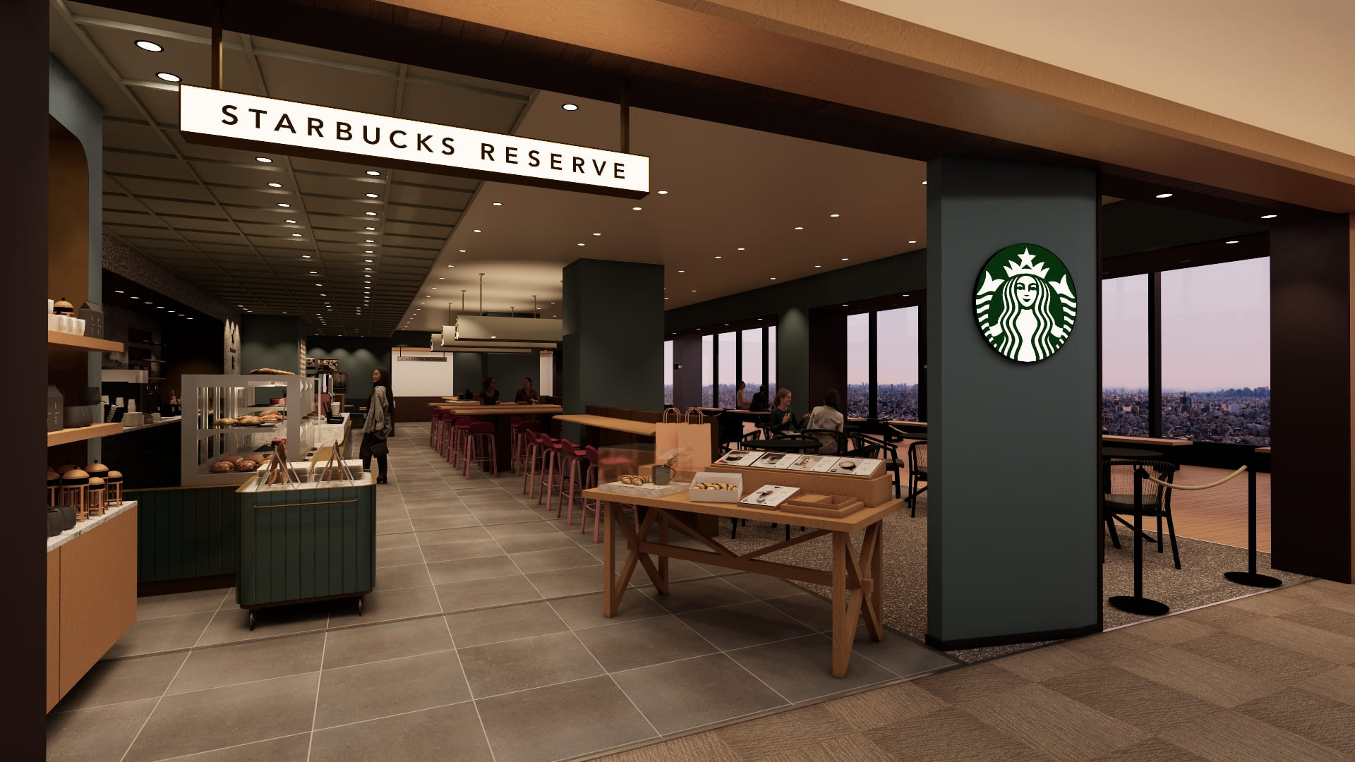 「スターバックス リザーブ® カフェ東京スカイツリータウン30F店」パース
