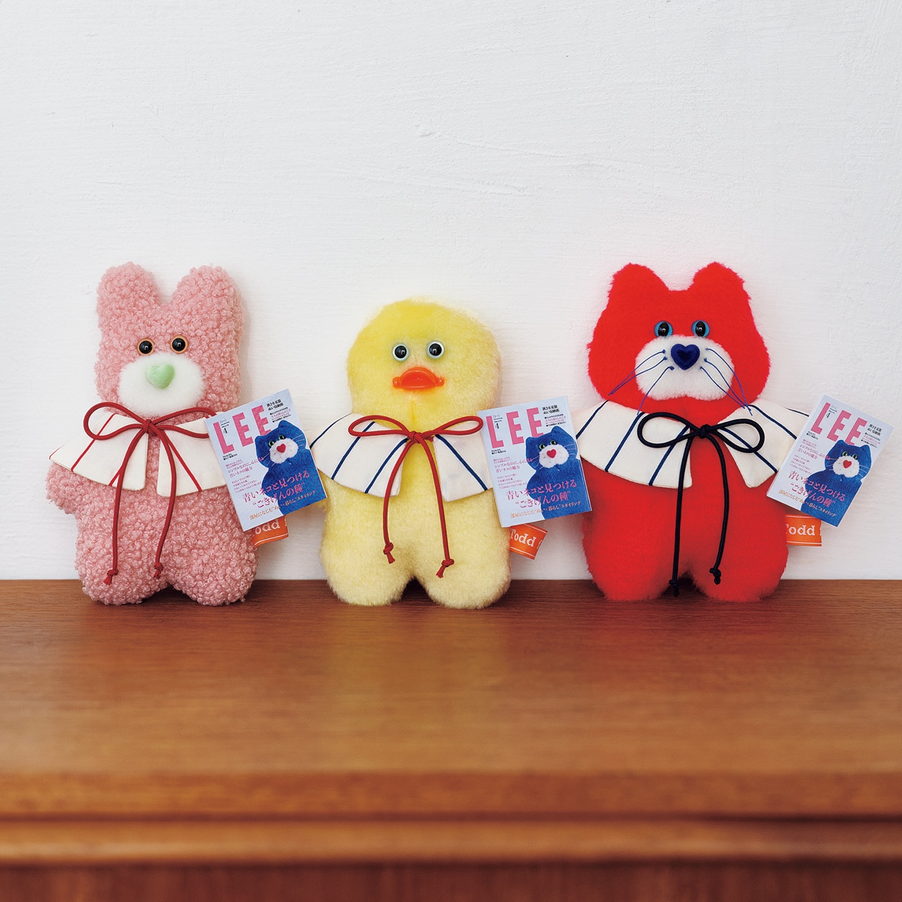 LEEマルシェ初 20th Anniv. LEE限定 mojojojo（モジョジョジョ）【LEEマルシェ20th別注】Todd friends ハンドメイドぬいぐるみ（LEE豆本付き）