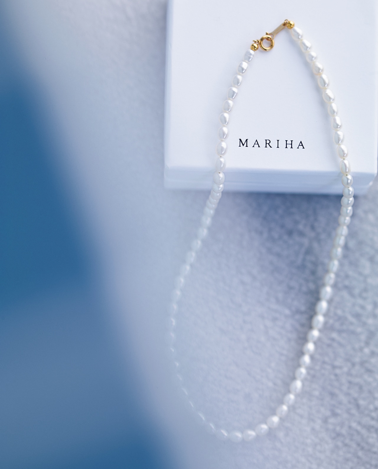 20th Anniv. LEE限定 MARIHA(マリハ)【LEEマルシェ20th別注】月の夢 ネックレス オーバルパール 40㎝