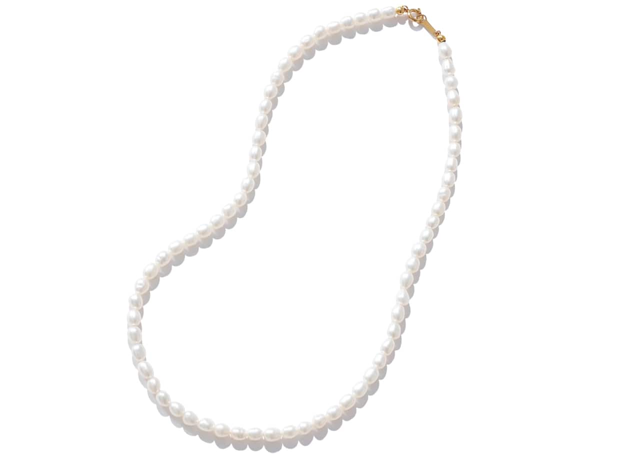 20th Anniv. LEE限定 MARIHA(マリハ)【LEEマルシェ20th別注】月の夢 ネックレス オーバルパール 40㎝