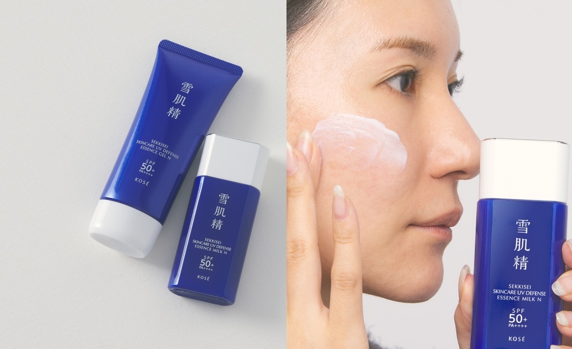 汗・水でUVブロック膜が強くなる！【雪肌精】アップデートしたUVジェルとUVミルクをお試し