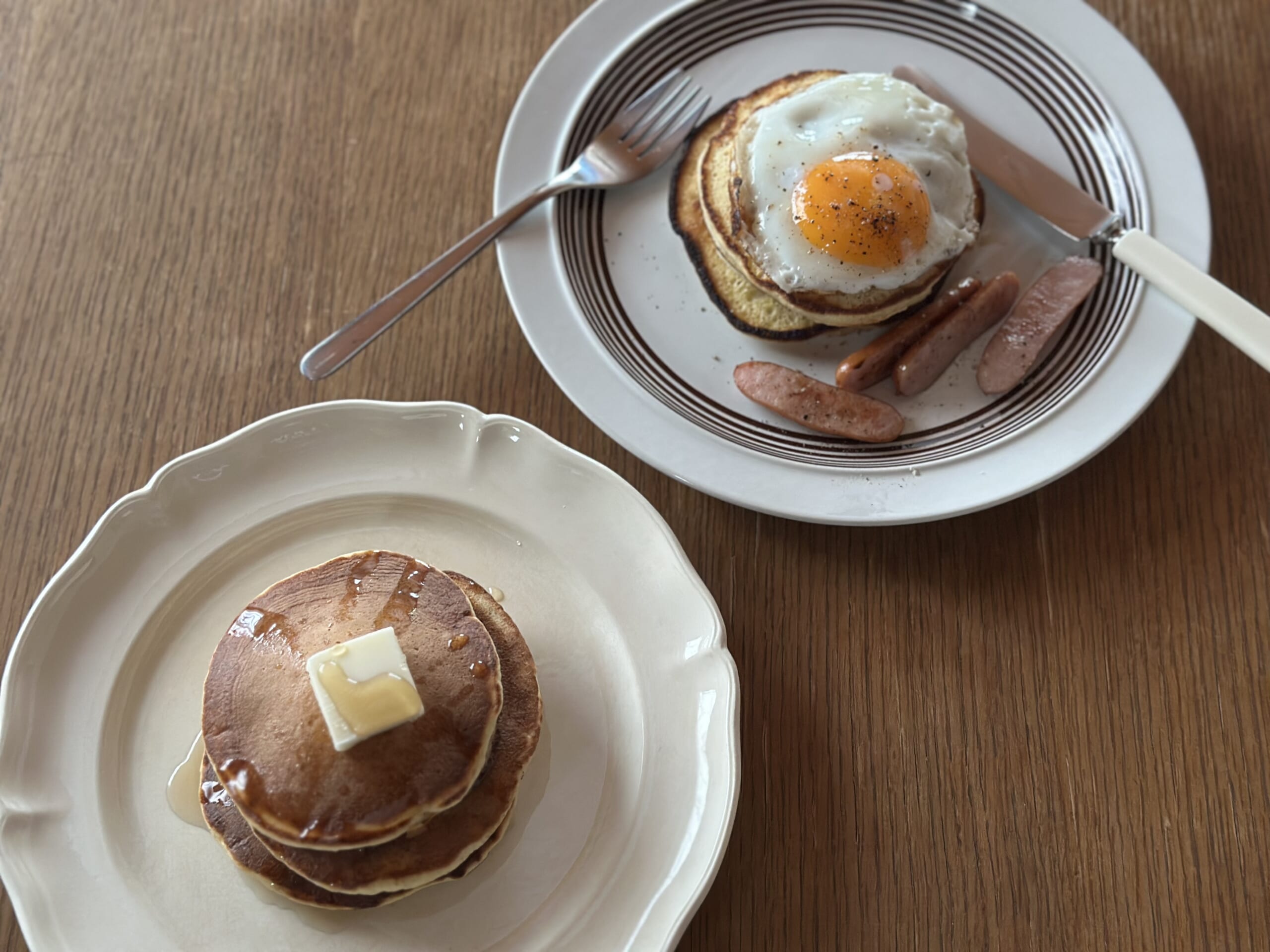 leedaysブログ　パンケーキ　朝食
