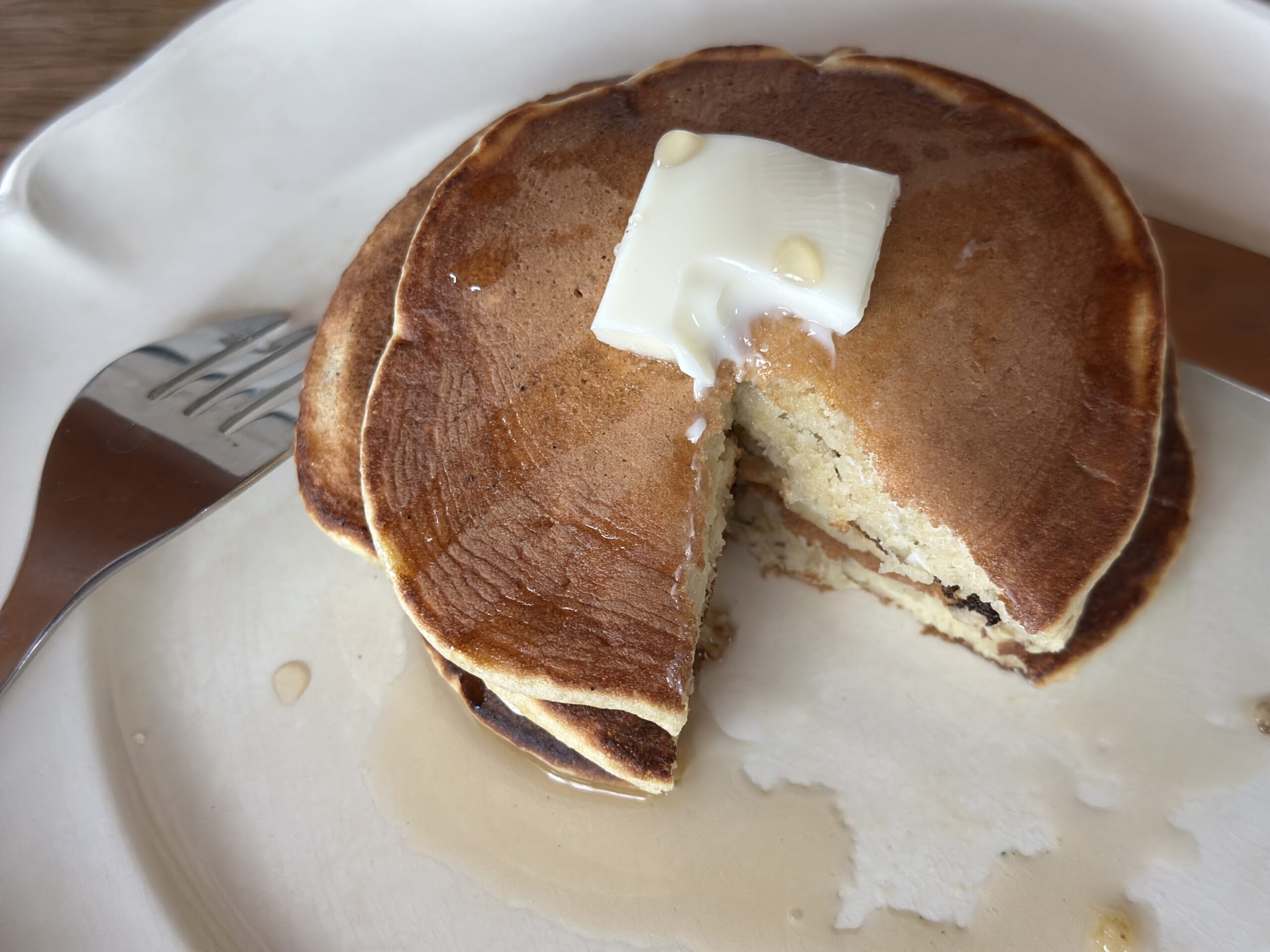 leedaysブログ　パンケーキ　朝