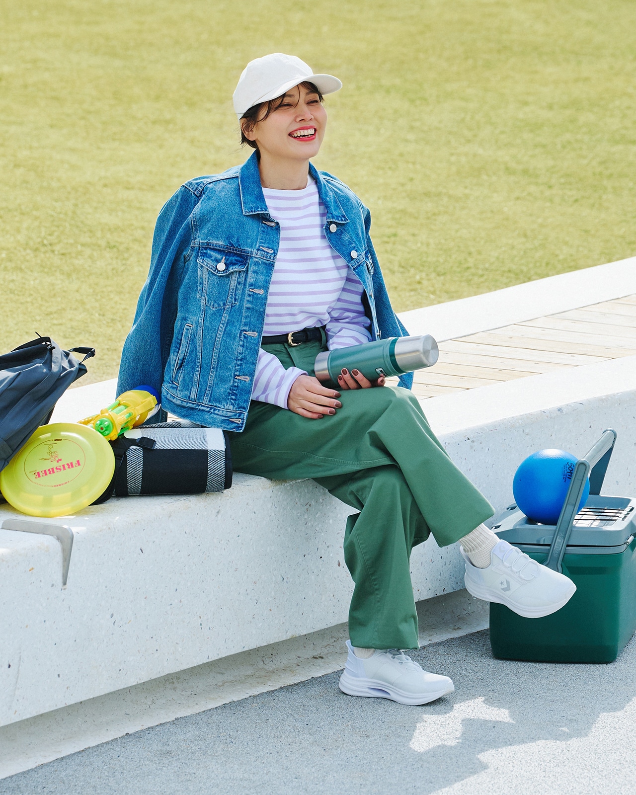 「CAVESTAR SLIT SLIDE」着用コーデ