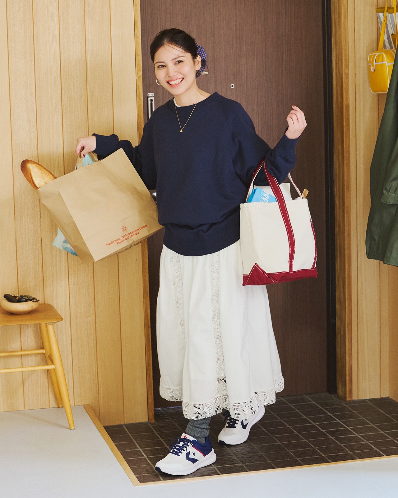 「DAYSTAR SLIT SLIDE」着用コーデ