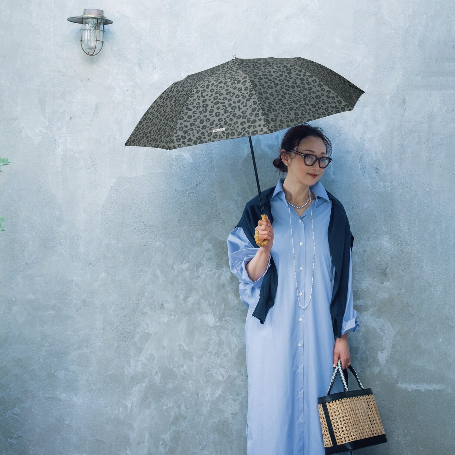 LEEマルシェ20周年 雅姫 日傘 レオパード柄 ハグオーワー LEE別注 スペシャル別注