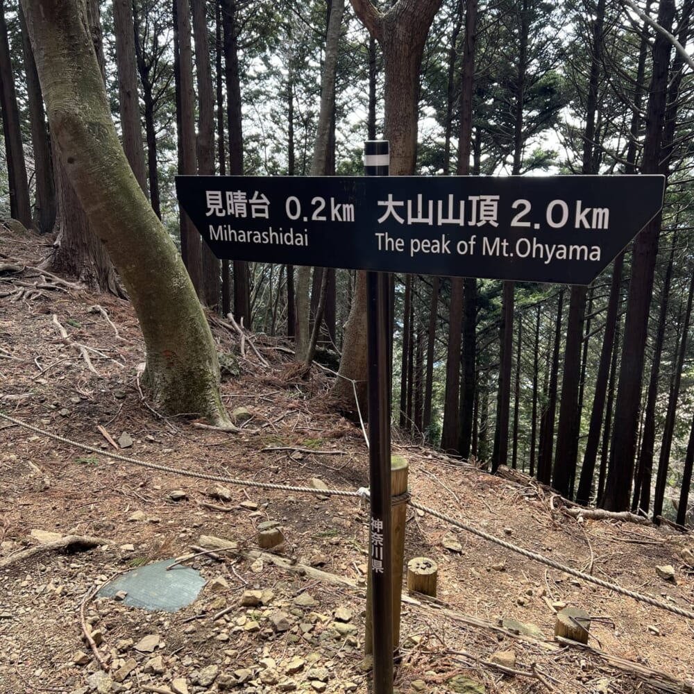 神奈川県　伊勢原市　大山　阿夫利神社 見晴台