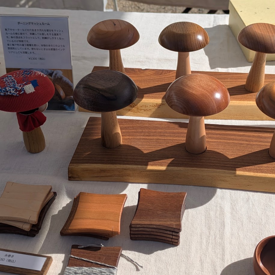 ダーニングマッシュルーム　LEE100人隊コポ　木のお店