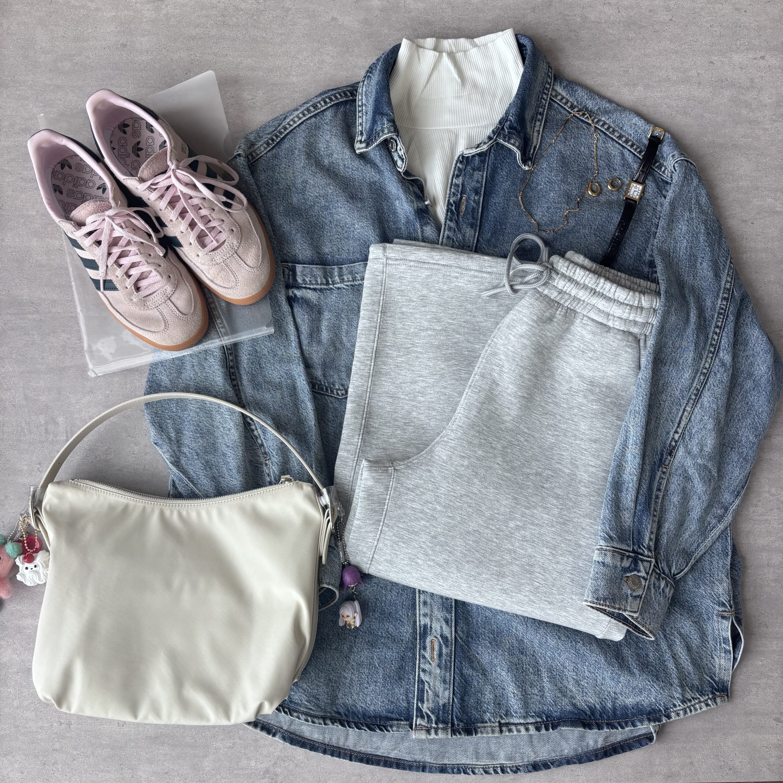 GUパフスウェットバギーパンツ