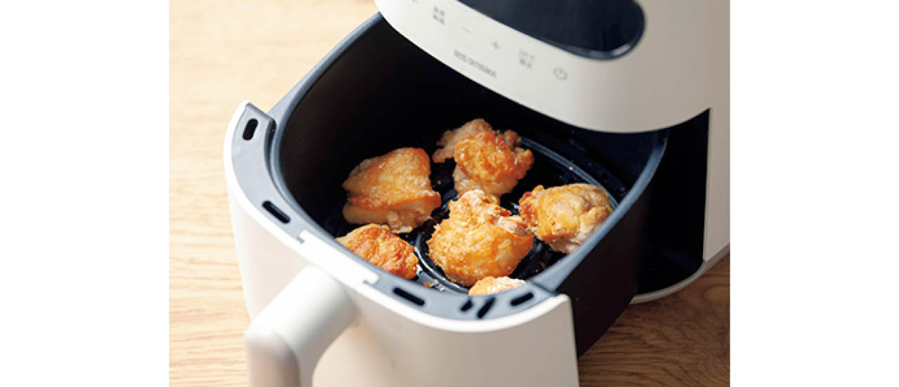 唐揚げもスチームモードで外はカリッ、中はジューシーな仕上がり