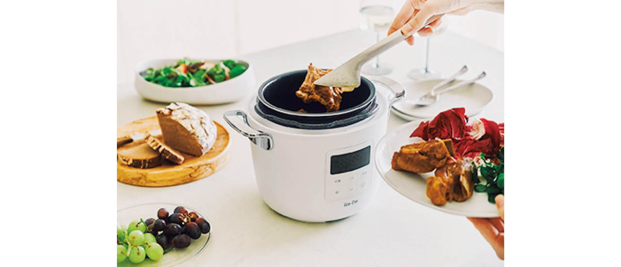 通常は煮込む時間がかかる角煮が、高圧力だから25分で完成