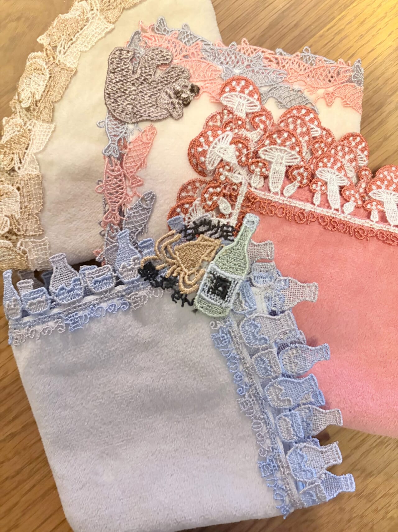 近沢レース店　タオルハンカチ購入品