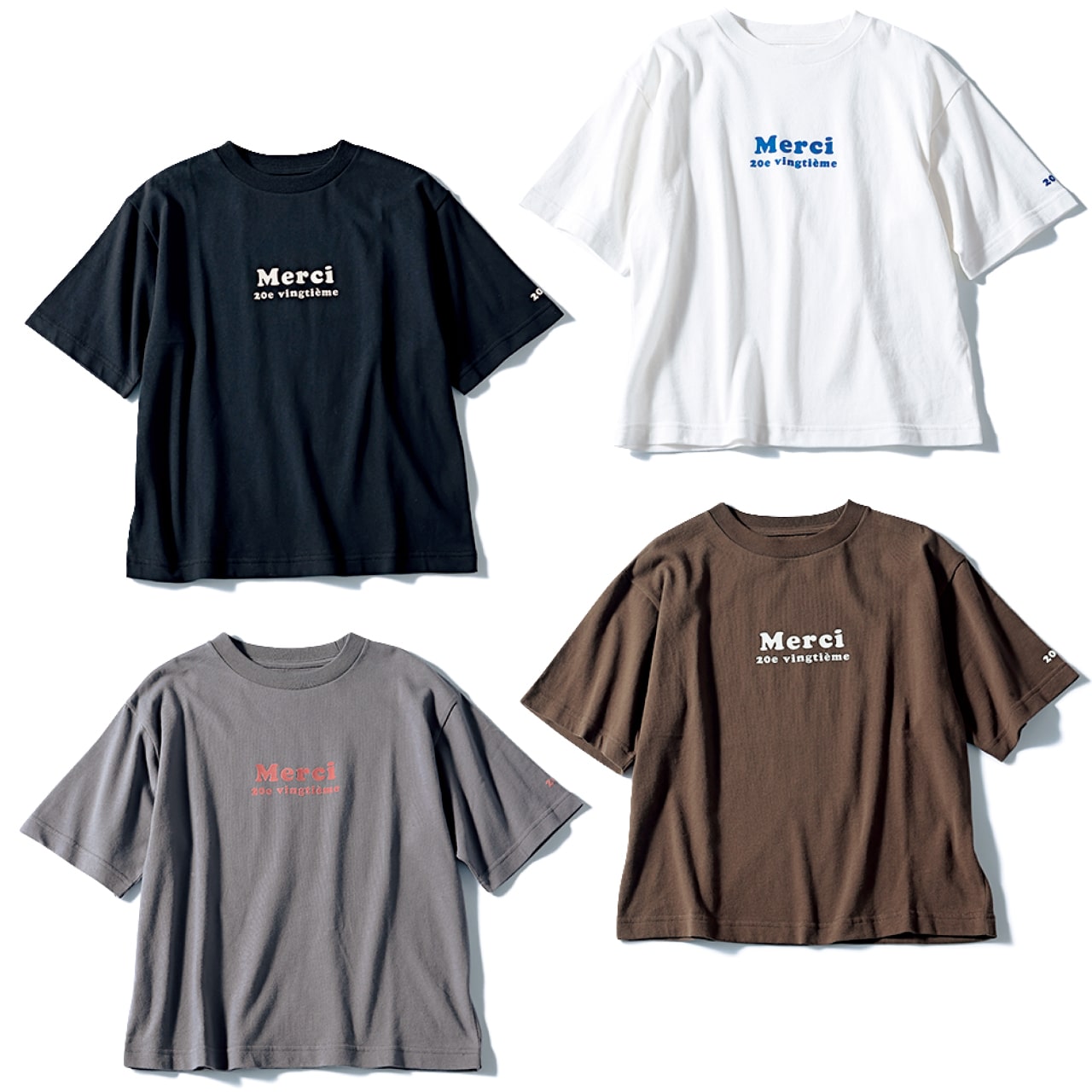 20th Anniv. LEE限定 12closet（トゥエルブクローゼット）【洗える】USA コットン Merci Tシャツ