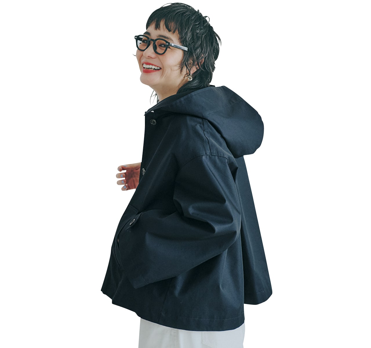 取り外し可能なフード付き!