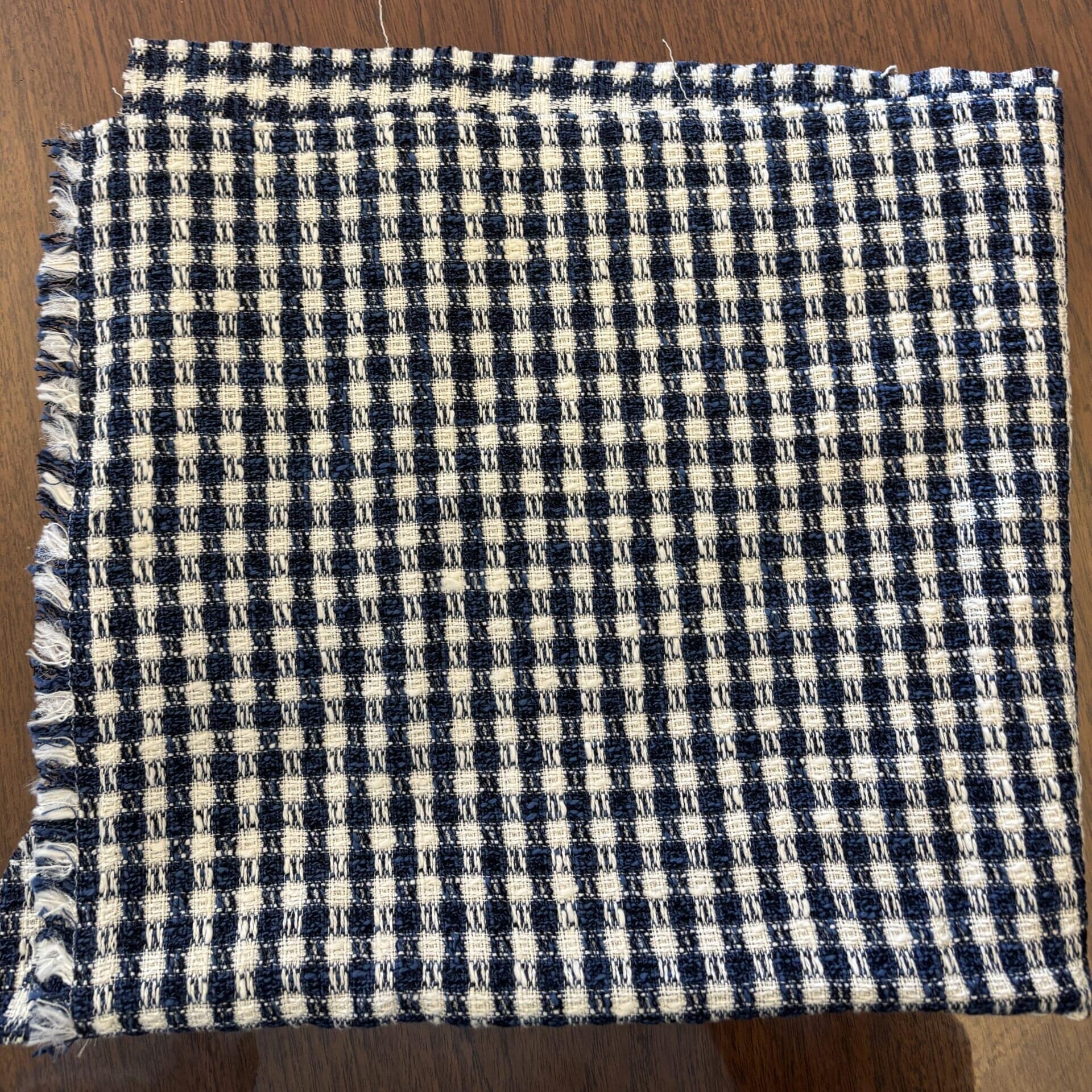 CHECK &STRIPEのツイード生地