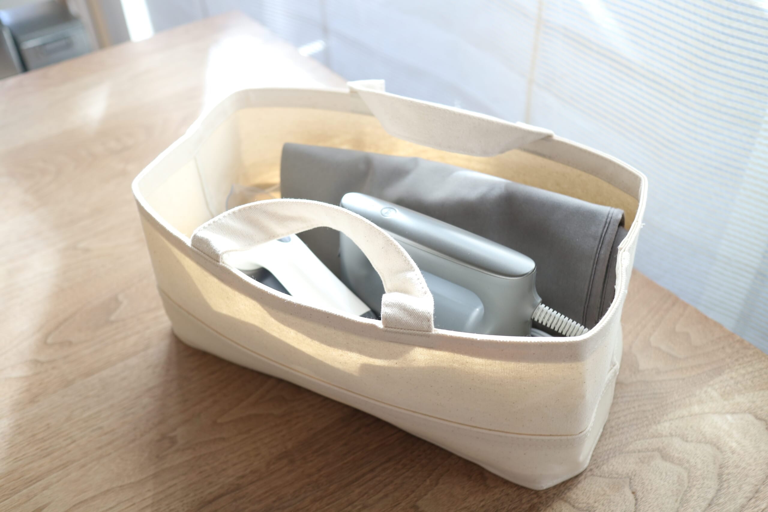 無印良品　持ち手付ソフトボックス　収納