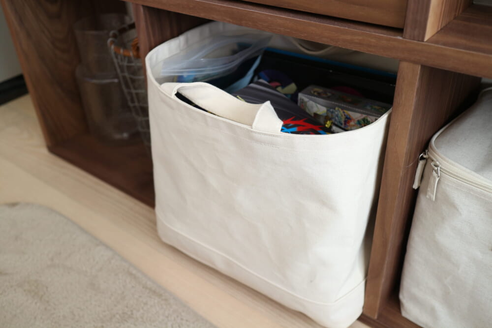 無印良品　持ち手付ソフトボックス　収納