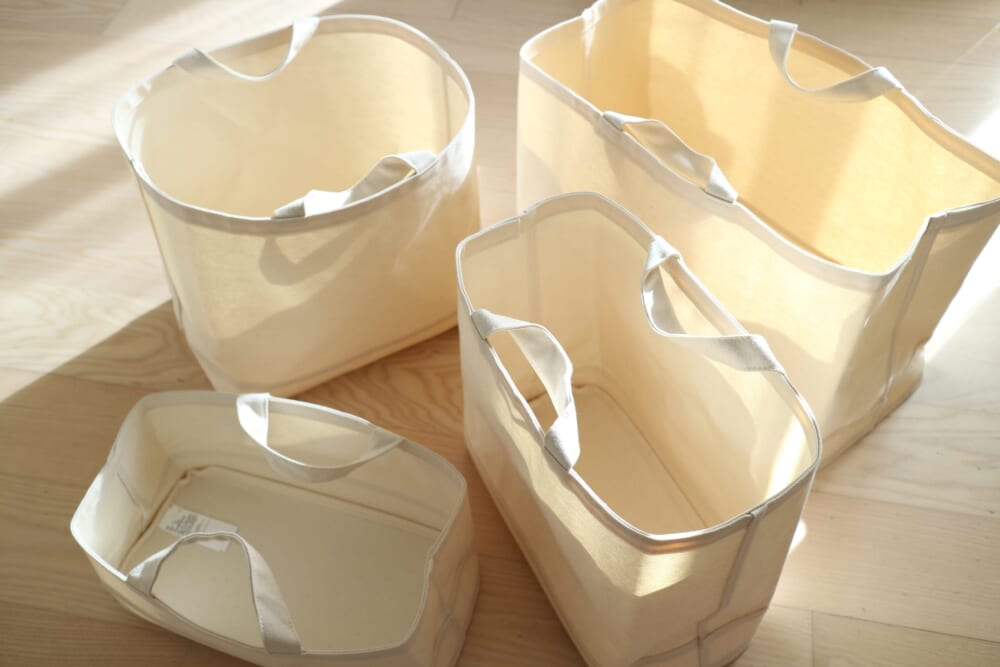 無印良品　持ち手付ソフトボックス　収納