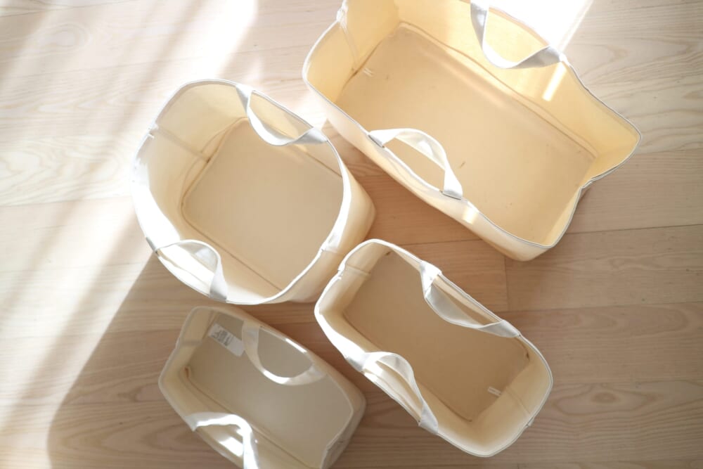 無印良品　持ち手付ソフトボックス　収納