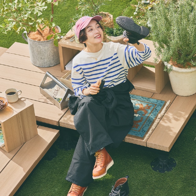 ツゲ製作所のエプロンを手作り --- | LEE