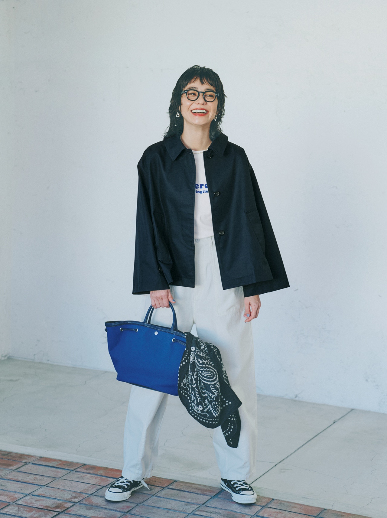 竹下玲奈さんの12closet(トゥエルブクローゼット)【洗える】【撥水】ステンカラーフーディーコートのコーデ