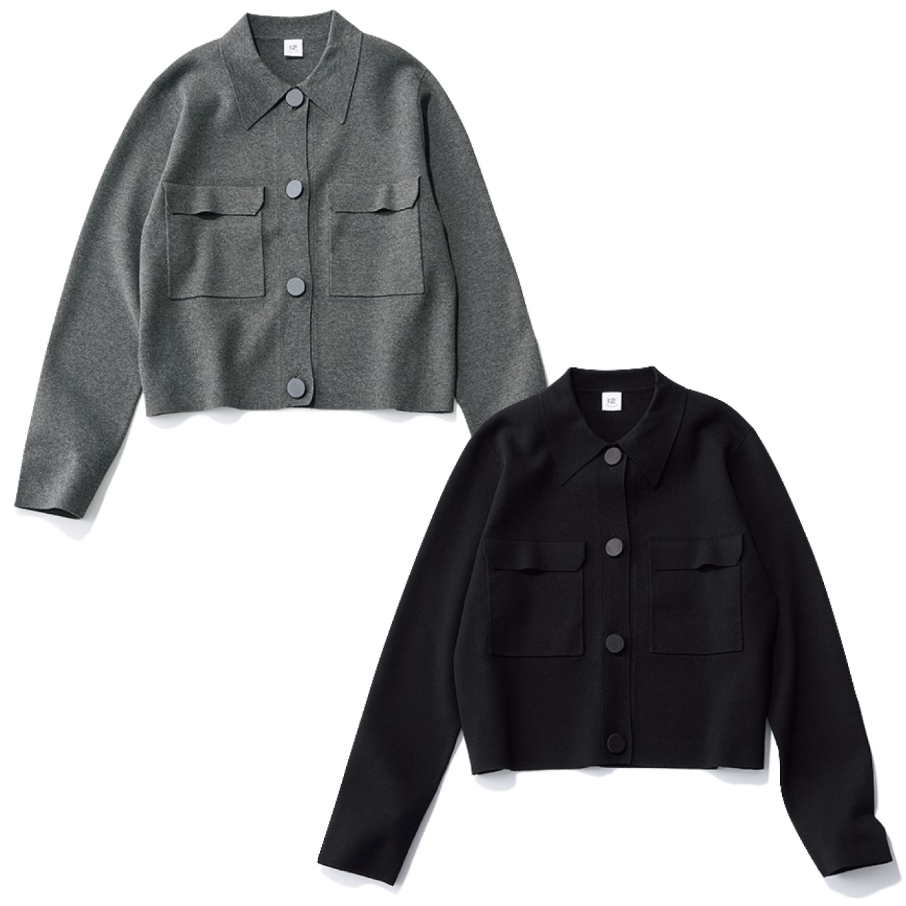 20th Anniv. LEE限定 12closet（トゥエルブクローゼット）【洗える】【福田麻琴さんコラボ】ミラノリブニットジャケット