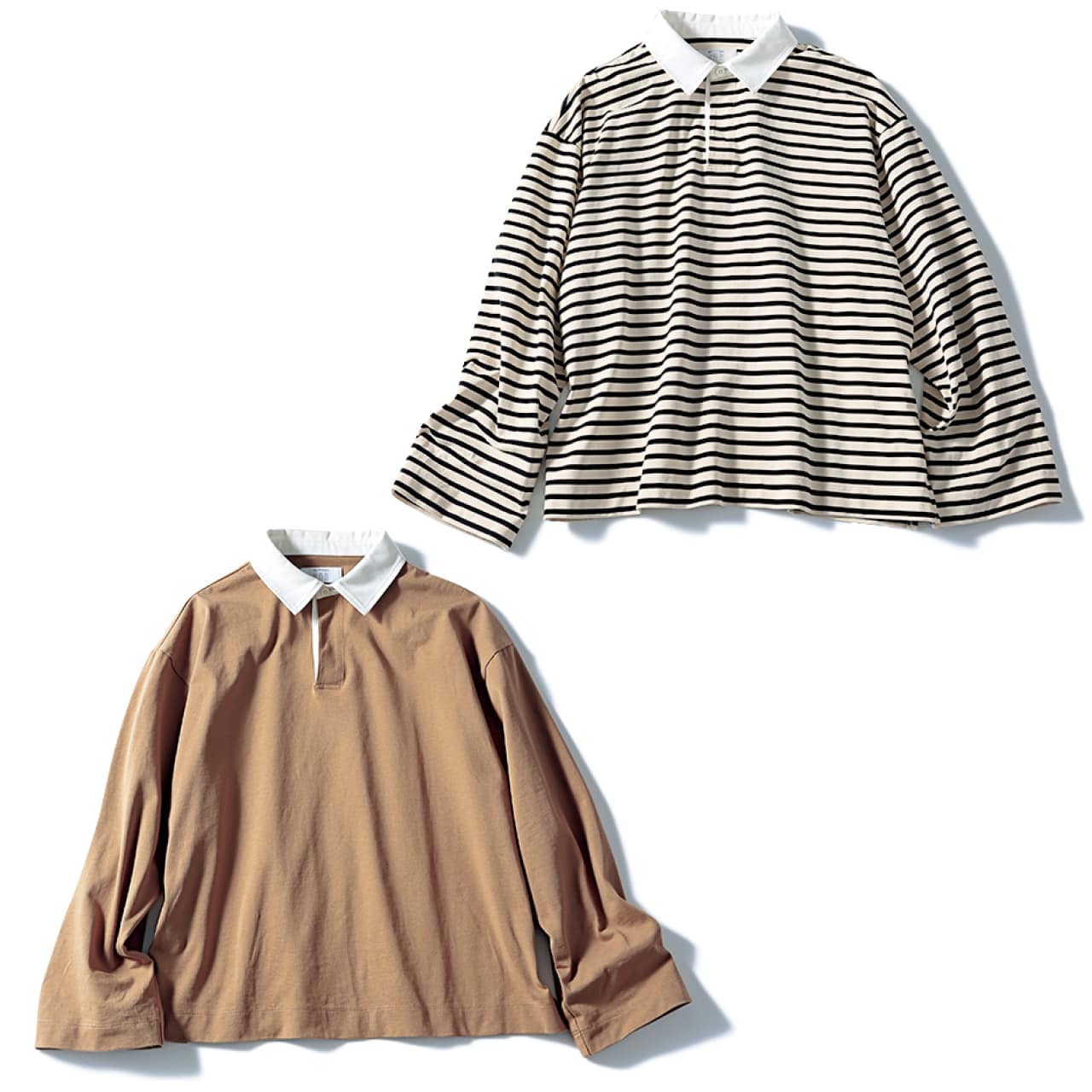 12closet(トゥエルブクローゼット)【洗える】ラガーシャツ風トップス