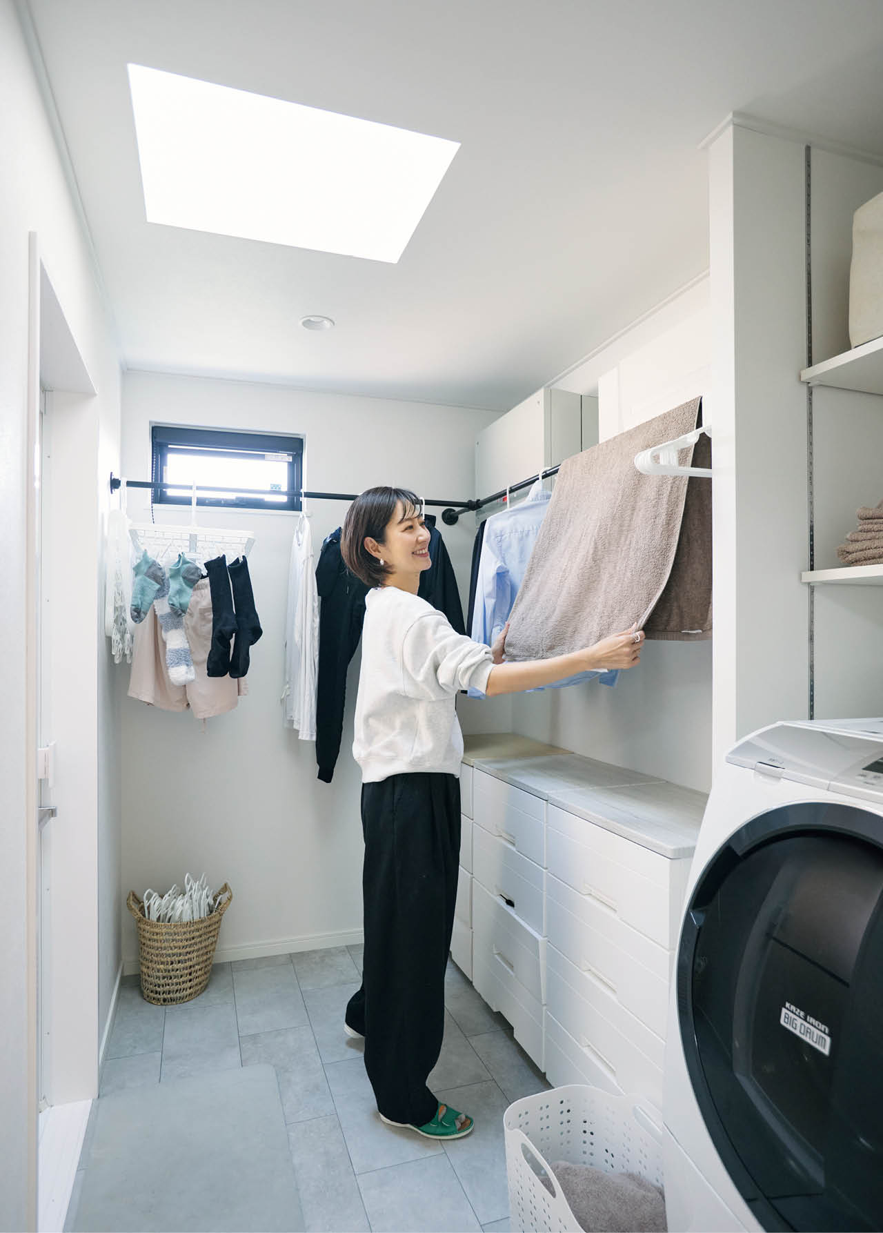 ランドリールームの設置で洗濯ストレスから解放！