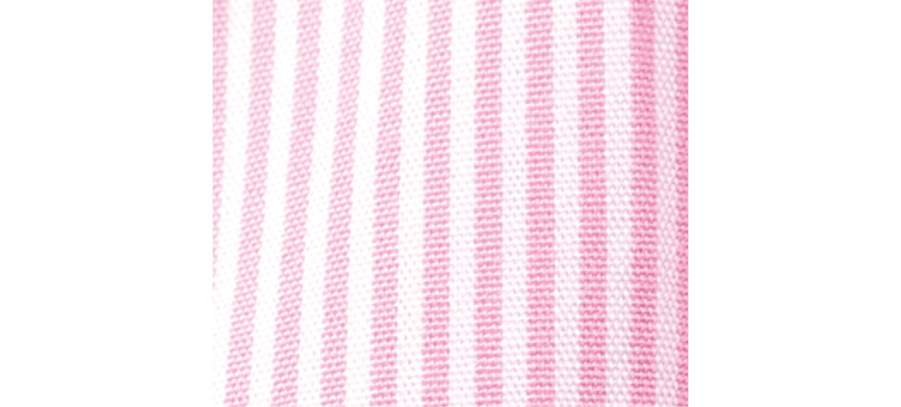 待望の新色はピンク×白の細いストライプ柄。