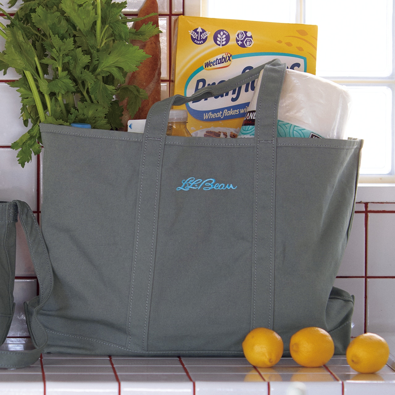 20th Anniv. LEE限定 L.L.Bean（エル・エル・ビーン）【洗える】【LEE別注】100人隊コラボグローサリー・トート