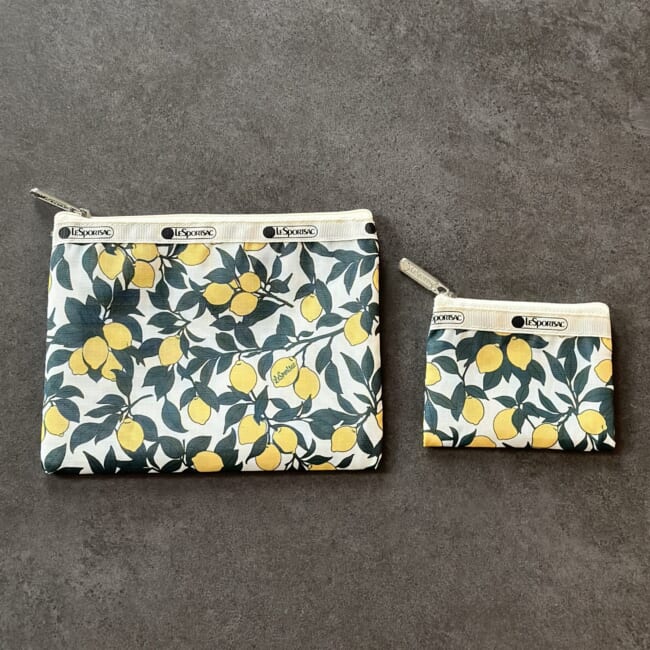 【LEE4月号】特別付録レスポートサックのレモン柄ポーチセット