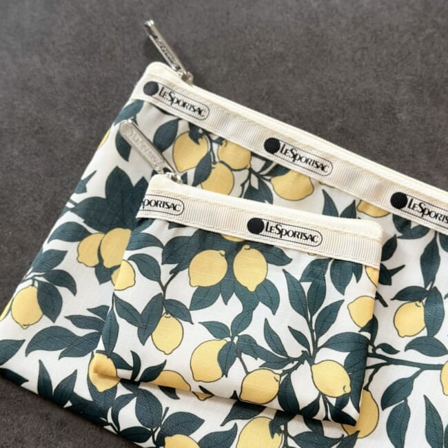 【LEE4月号】特別付録レスポートサックのレモン柄ポーチセット